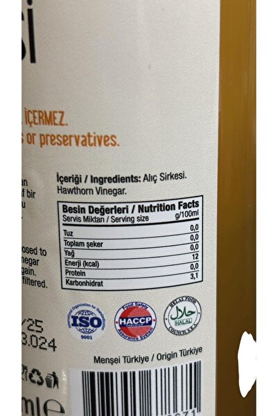 Botalife Alıç Sirkesi 500 ml - Hawthorn Vinegar