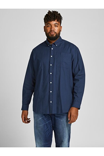 Jack & Jones Büyük Beden Klasik Oxford Gömlek
