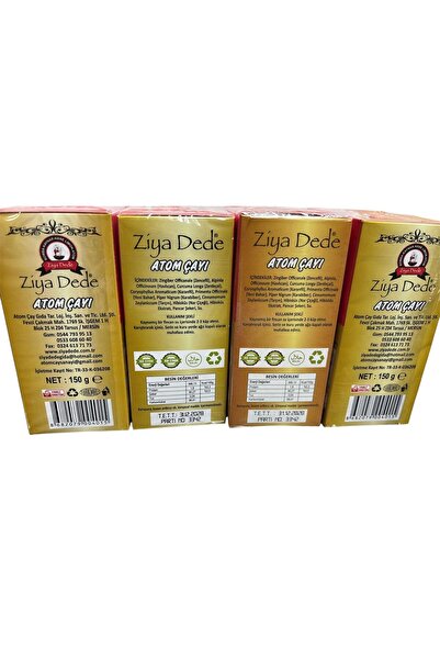 Genel Markalar 4 Kutu Ziya Dede Atom Çayı 150 Gr. X 4 Kış Çayı