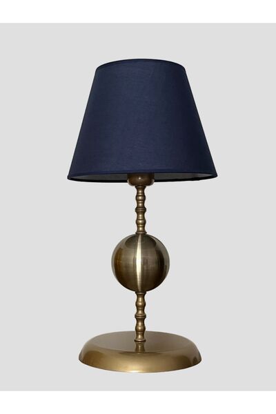 asellus Stylish Metal Globe Detailed Lampshade - Decorative Table Lamp for Living Spaces, Bedroom and Office