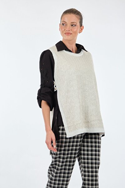 Unique fashion Унікальний оверсайз-жилет середньої довжини для жінок - мінімалістичний стиль