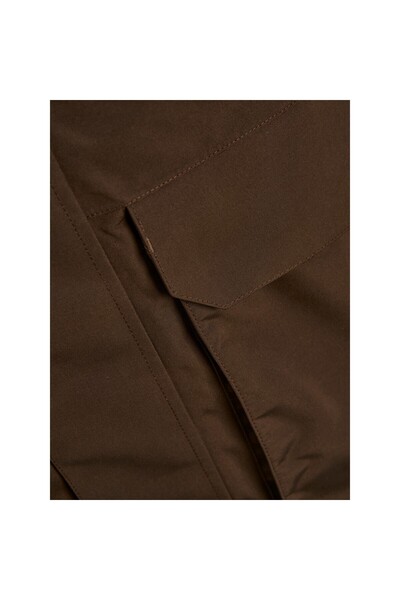 Jack & Jones Jack&Jones Brown Men's Coat with Hooded Pockets12241546