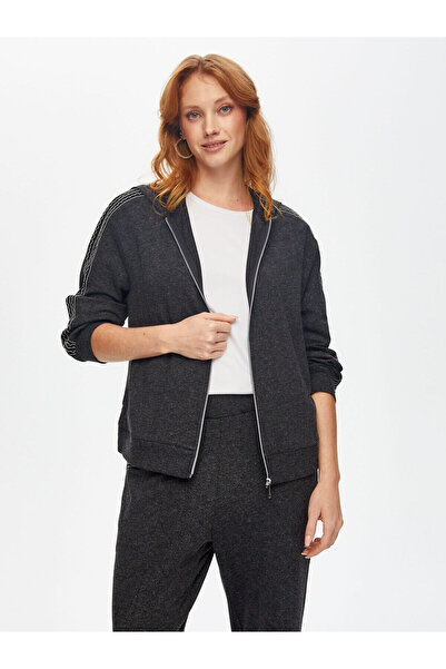 Faik Sönmez Kadın Simli Yumuşak Dokulu Eşofman Üstü U69277