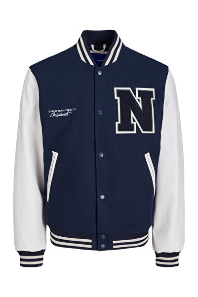 Jack & Jones Чоловіче пальто Jack&Jones Navy Blue чоловіче пальто для коледжу 12241559