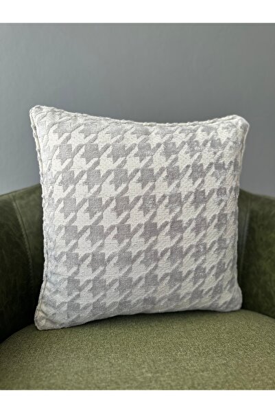 Fabricland Linen Woven Transitional Exclusive Square KIRLENT CASE (Double Sided Pattern)