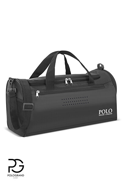 POLOGRAND London Large Volume Travel Training Comfortable Unisex Polo Fitness Sports Bag with Front Pocket and Shoe Compartment