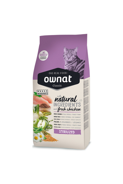 Ownat 15 Kg Sterilised Tavuklu Kedi Maması