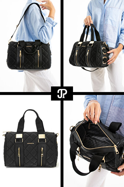 POLOGRAND London Original Just Polo Collection Cylinder Sports Model Quilted Cross Strap Large Size Stylish Shoulder Bag
