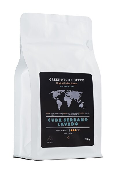Greenwich Coffee Cuba Cerrano Lavado | Filtre Kahve Çekirdek Kahve Espresso V60 ( %100 Arabica ) 250 gr