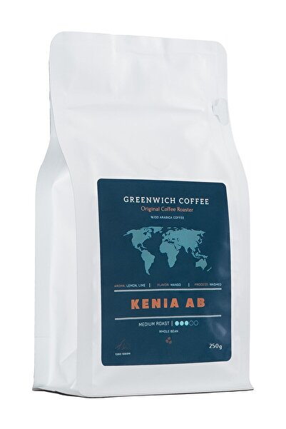 Greenwich Coffee Kenya Kahve Ab Plus Karibu | Filtre Kahve Çekirdek Kahve Espresso Yöresel %100 Arabica 250 gr