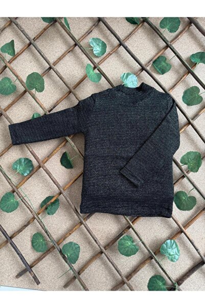 ribana Pamuklu Simli Yarım Balıkçı Yaka Fitilli Mevsimlik Çocuk Badi Kız Çocu...