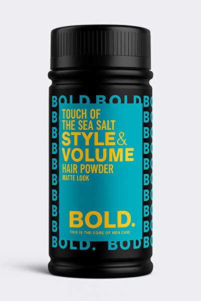 BOLD Deniz Tuzlu Saç Pudrası 20 Gr Orta Tutuş Mat Hacim Veren Hair Powder Erkek