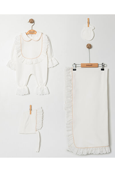 Bebezade طقم بطانية أطفال من فيستولو سيملي حواف أسطوانية من 4 قطع