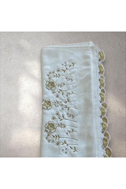 TUTUYA TEXTIL Prosop de față pentru mână, brodat cu ac, 50x90cm