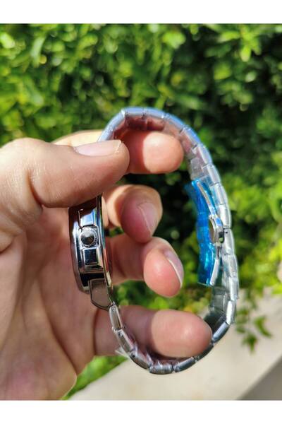 Store Patek Model Lacivert Çelik Eşref Tek Saati