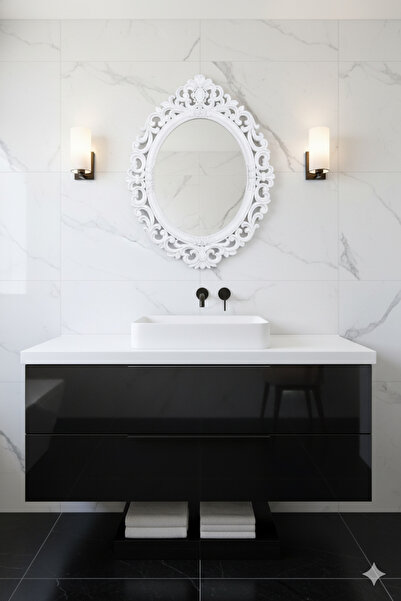Generic Elegant mirror with a luxurious frame that adds a touch of elegance to the place 72 x 57 cm