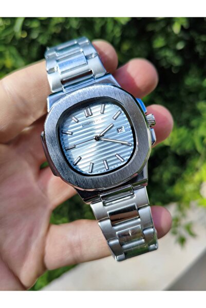 Store Patek Model Gümüş Tiffany Eşref Tek Saati