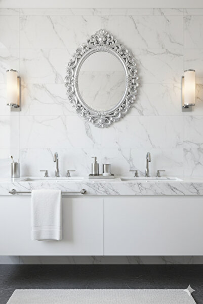 Generic Elegant mirror with a luxurious frame that adds a touch of elegance to the place 72 x 57 cm