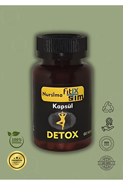 Nursima Detox Kapsül Bitkisel Karışımlı Doğal Fit x Slim 60'lı