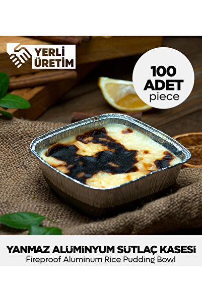 Sepet Doldur Alüminyum Sütlaç Kasesi - 100 Adet