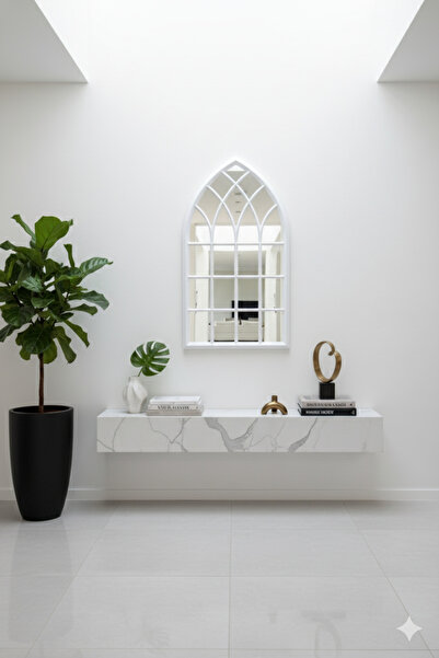 Generic An elegant mirror with a luxurious frame adds a touch of sophistication to any space. 92 x 51 cm