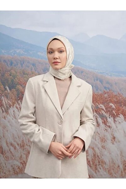 ARMANDA İTALYAN JAKAR ZİGZAG DESEN EŞARP - TAŞ