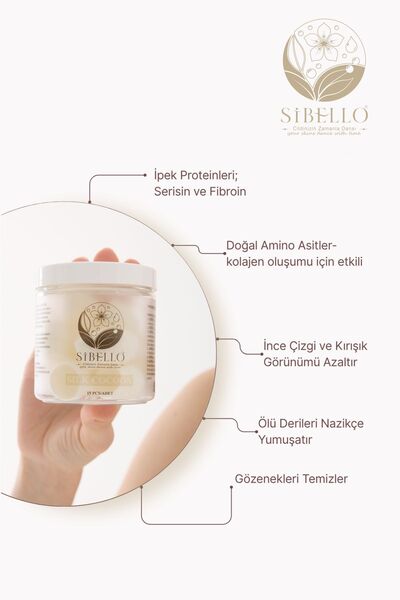 Sibello İpek Kozası Cildin Yumuşaması Doğal Peeling Etkisi ile Ölü Derilerin Atılmasını Sağlar 15 Adet