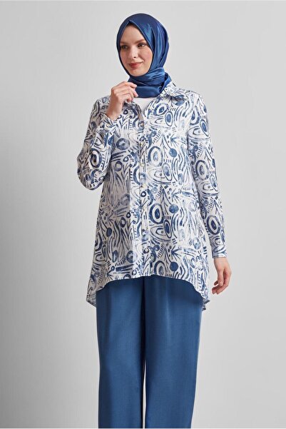 Alvina Patterned Pants Suit 44813