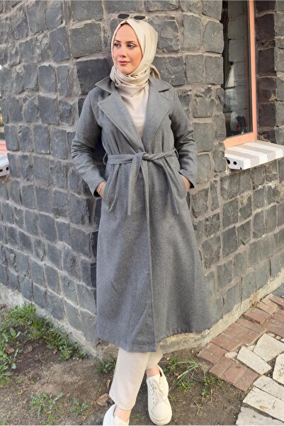 TRENDTESETTÜR Gray Birded Women's Coat - t 0532