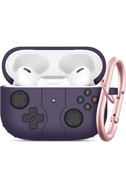 Dmay أبل إيربودز برو 3. حافظة سيليكون متوافقة مع نيسيل (2025) مع حلقة مفاتيح ...