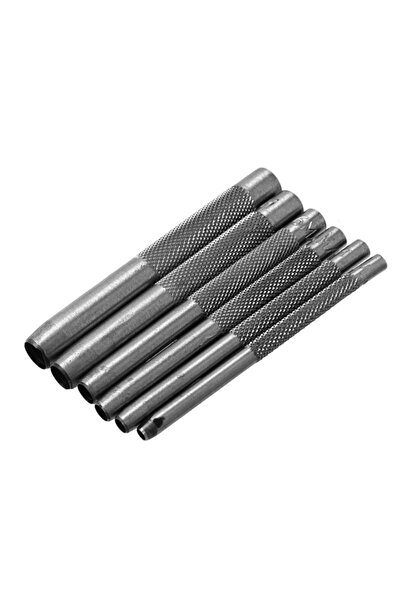 Lawazim Precision Hollow Punch Set 6 Piece - Round Hole Punch Tools for Leather and Rubber