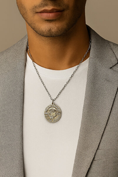 Herşey Nota قلادة للجنسين من Sons of Anarchy Moto Club باللون الفضي - إكسسوار...