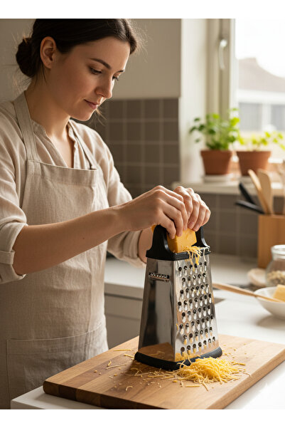 Tercih Home Modern Masterchef Şef Paslanmaz Çelik Oval Hazneli Rende