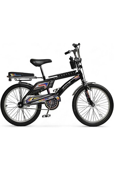 rexa دراجة بتصميم اندونيسي للأطفال مقاس 24بوصة بمقعد خلفي لون أسود مميز من عم...