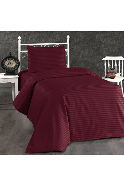 Alena Home Style طقم غطاء لحاف فردي مخطط من سلسلة الفنادق القطنية (مع ملاءة م...