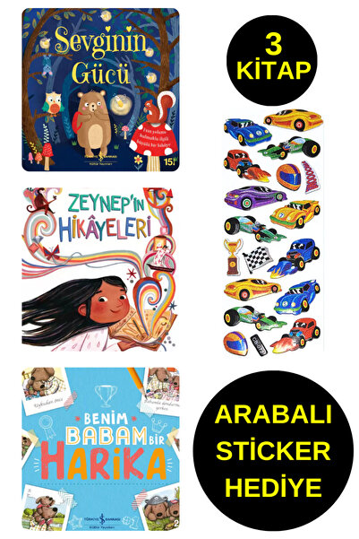 TÜRKİYE İŞ BANKASI KÜLTÜR YAYINLARI ARABALI STİCKER HEDİYELİ - OKUL ÖNCESİ RE...