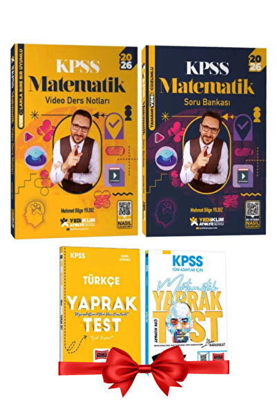 Yediiklim Yayınları 2026 KPSS Atölye Serisi Genel Yetenek Matematik Video Der...