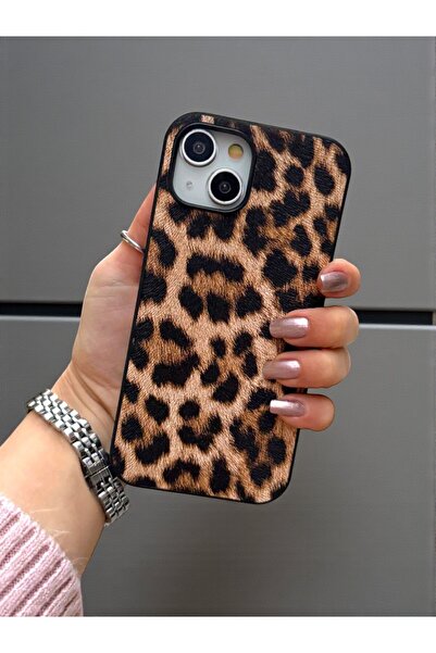 KVK PRİVACY 13-14-15 Uyumlu Kılıf Leopar Deri Luxury Darbelere Karşı Dayanıkl...