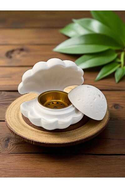 Generalwater مبخرة حجرية فاخرة على شكل صدفة