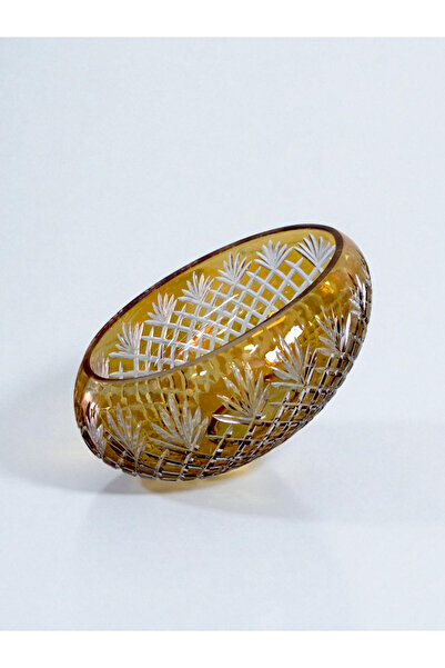 AYZ HOME Cut Crystal Glass Gondola Bowl & Fruit Bowl