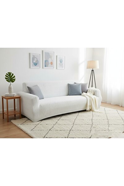 EJMEL Jakar Seat Cover Sofa Bed Cover Sofa Cover 3-Piece Stretchable Elastic a Quality Striped Pattern