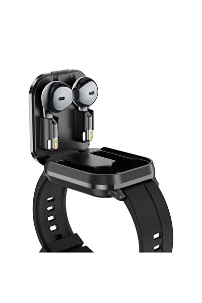 OEM D8PRO 2-in-1 smartwatch, Bluetooth headphones included, compatible with iOS/Android, 2 straps, TFT screen