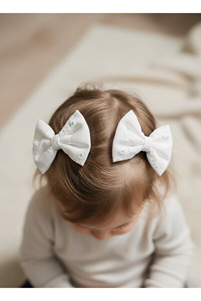 UniqueHandMade Noua cataramă Fisto cu combinație dublă, realizată manual, cu fundă albă, cataramă pentru fetiță de nuntă cu henna, cataramă cu design special