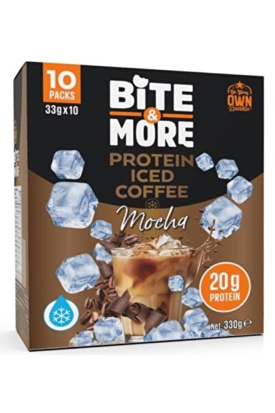 bite & more بايت اند مور - ايس كوفي بروتين - موكا - Mocha Protein Iced Coffee 10x33g