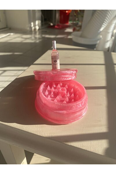 Phellos PhellosCo Pembe Kawaii Kalpli Cookie Grinder / Crusher – Şirin Bitki ve Tütün Öğütücü