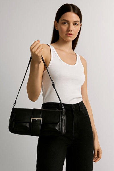Kumsal Allure Luxury Buckle Shoulder Bag – Modern & Timeless Design
