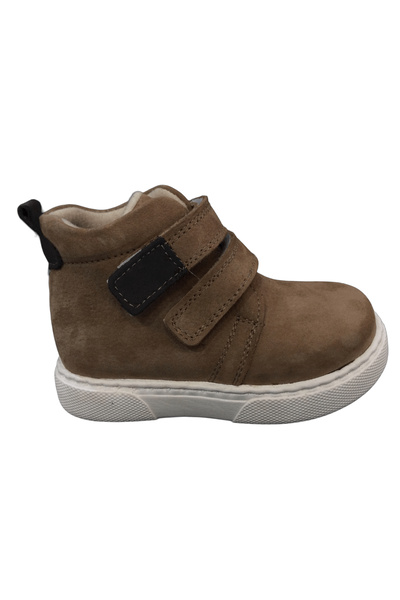 OrtopedikAL Ortopedikal1001 Ridente A.Taba Suede Baby Boy Boots 100% Leather Velcro
