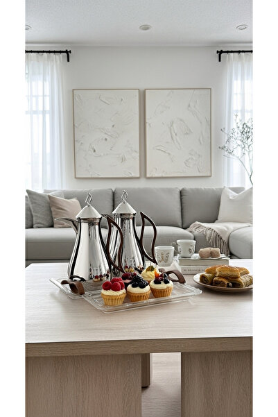 Generic Coffee and tea thermos set with an elegant and practical serving tray.