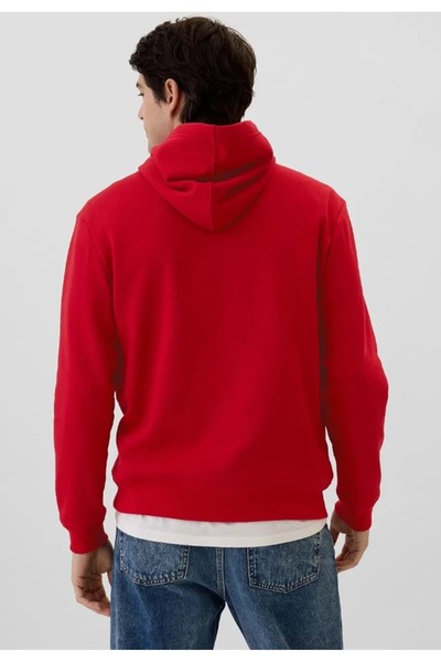 GAP V-Heritage Logo Snl 674148 Men's Hooded Sweatshirt Red