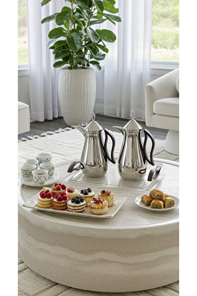 Generic Coffee and tea thermos set with an elegant and practical serving tray.